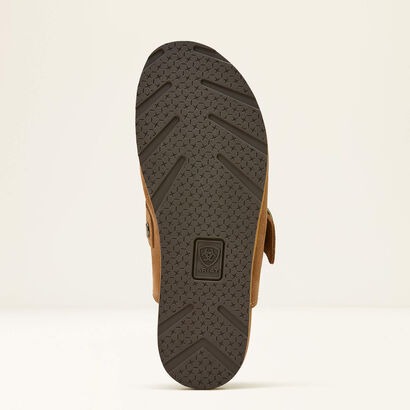 Women's Ariat Brown Floral Emboss Country Mule Slip On Shoes Clearance Sale 65%OFF