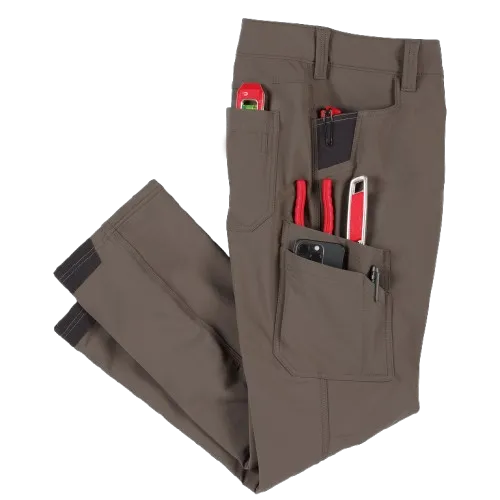 1Men's 8-PACK FREEFLEX Tech Work Pants with 7 Pockets