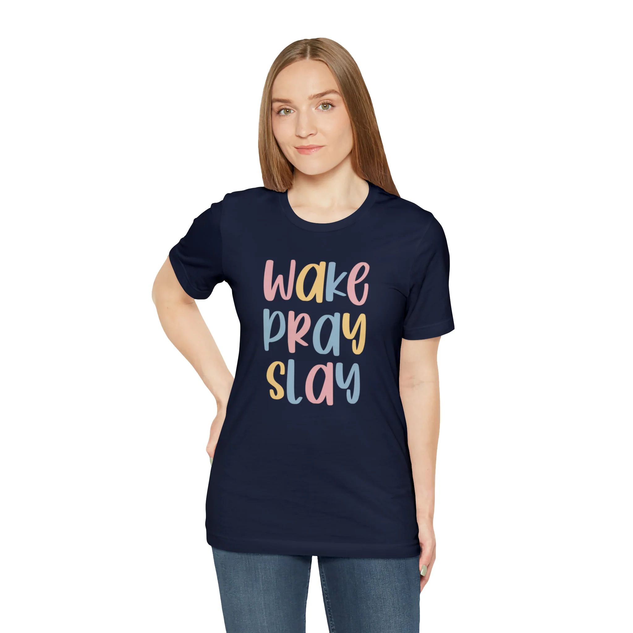 Wake Pray Slay Unisex Jersey Short Sleeve Tee