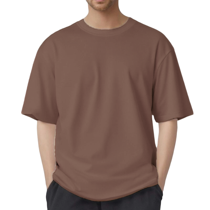 No Sagging! Heavyweight Oversized TShirts - Shape-Retaining, Thick Cotton, Strong Neckline & Premium Look Mens Tshirts Crewneck Tees for Summer & Spring