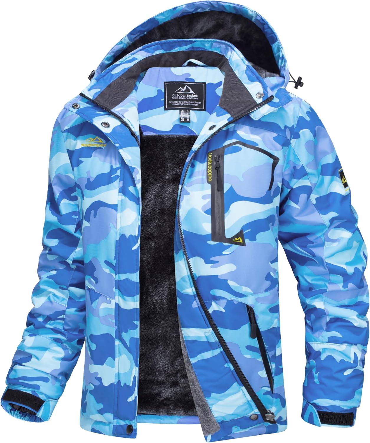 Ski Jacket Waterproof Insulated Snow Coat with Hood