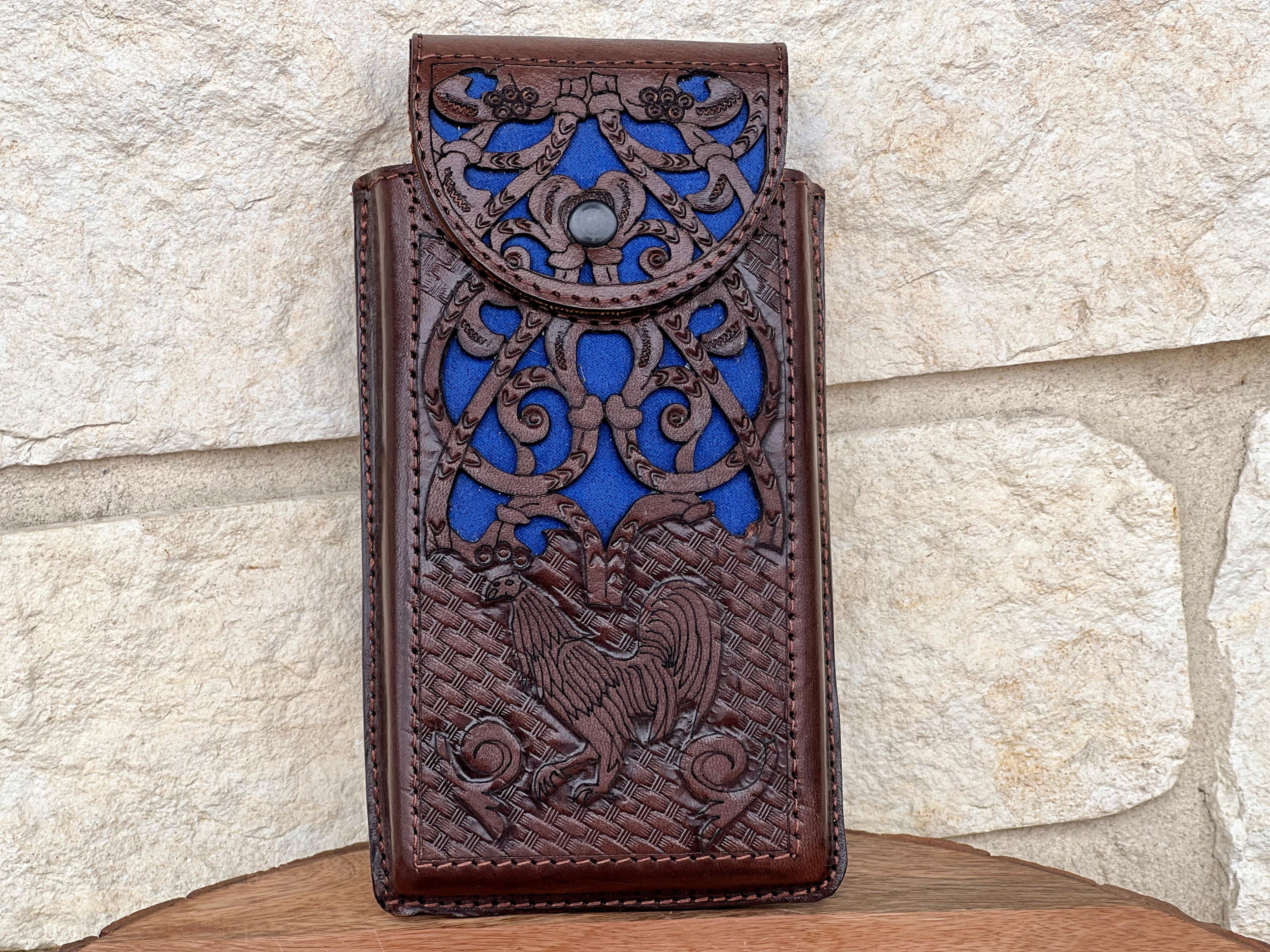 Men’s Brown/Blue With Rooster Mexican Charro SET (SET vaquero láser)