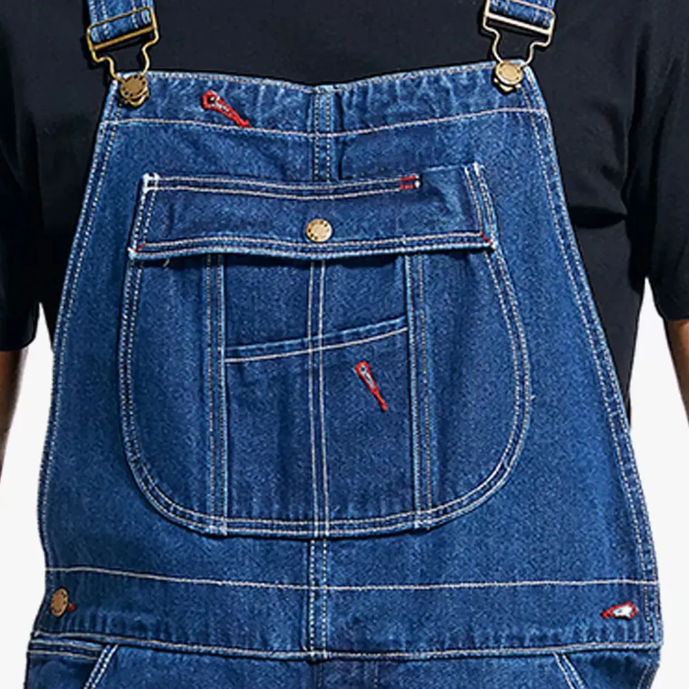 Men's Denim Bib Overalls, Men's Overalls Workwear with Adjustable Straps and Convenient Tool Pockets