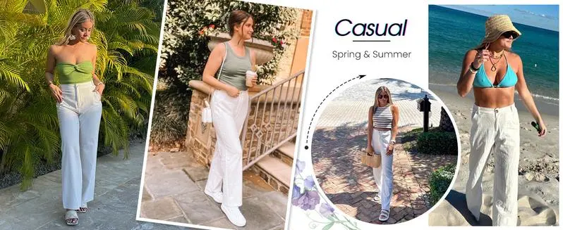 Womens Cotton Linen Pants (Just $3 Each!)
