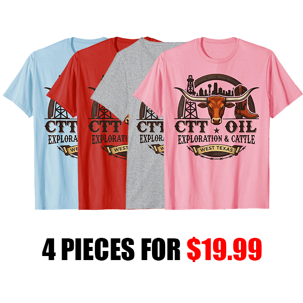 CTT Oil Exploration & Cattle Vintage T-Shirt