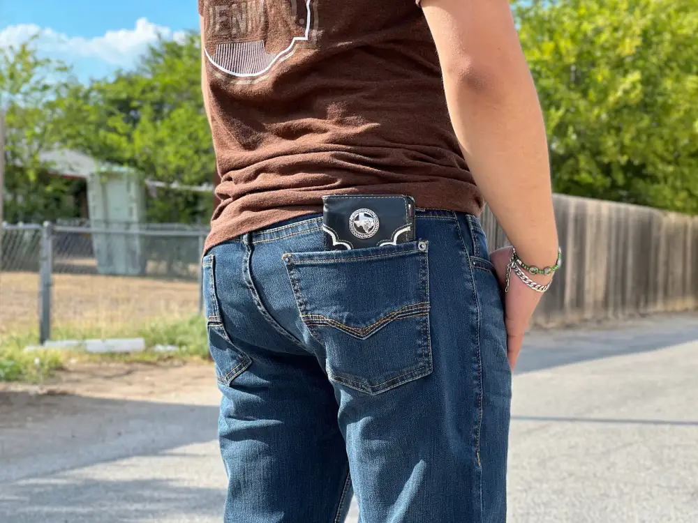 MEN’S SLIM FIT STRETCH STRAIGHT BOOTCUT JEANS