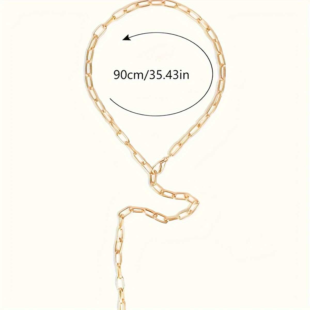 Ladies' Metal Splicing Body Chain Elegant and Personalized Accessory