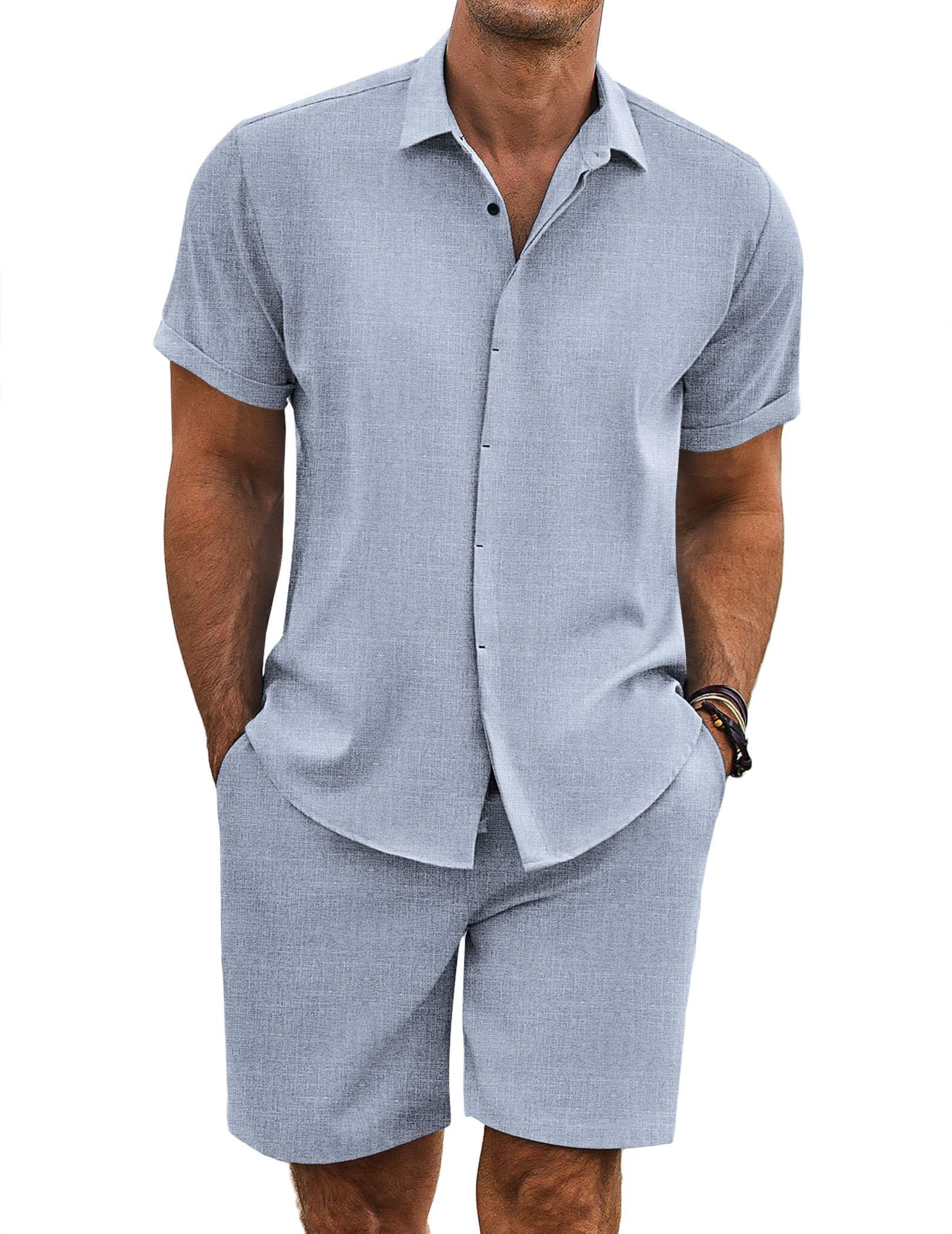 Breezy Linen Summer Shirt & Shorts Set