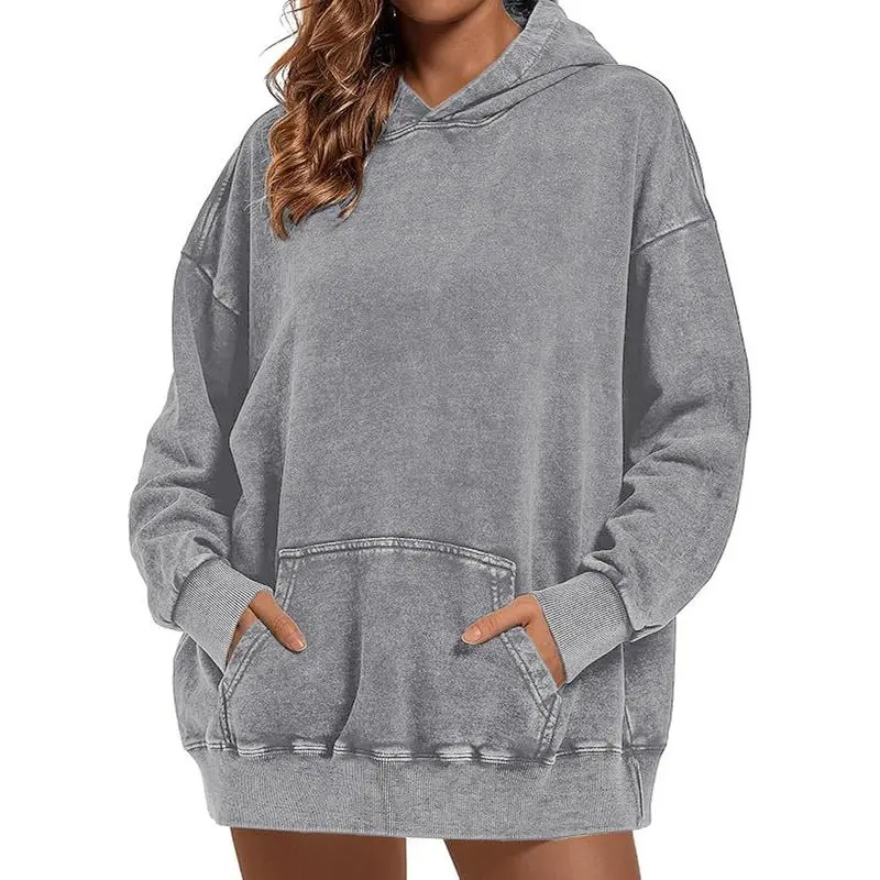 Unisex acid washed hoodie