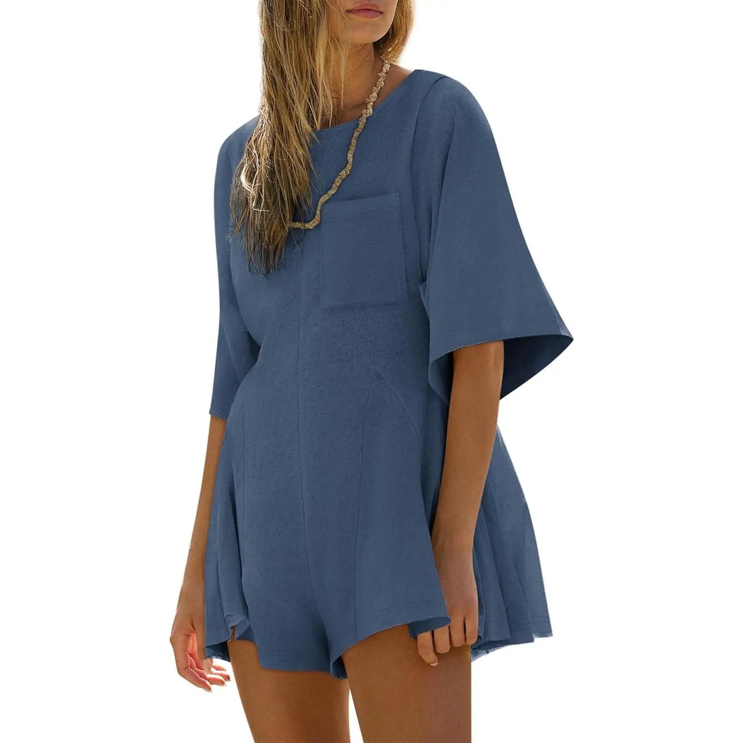 Women's Casual Short Sleeve Romper