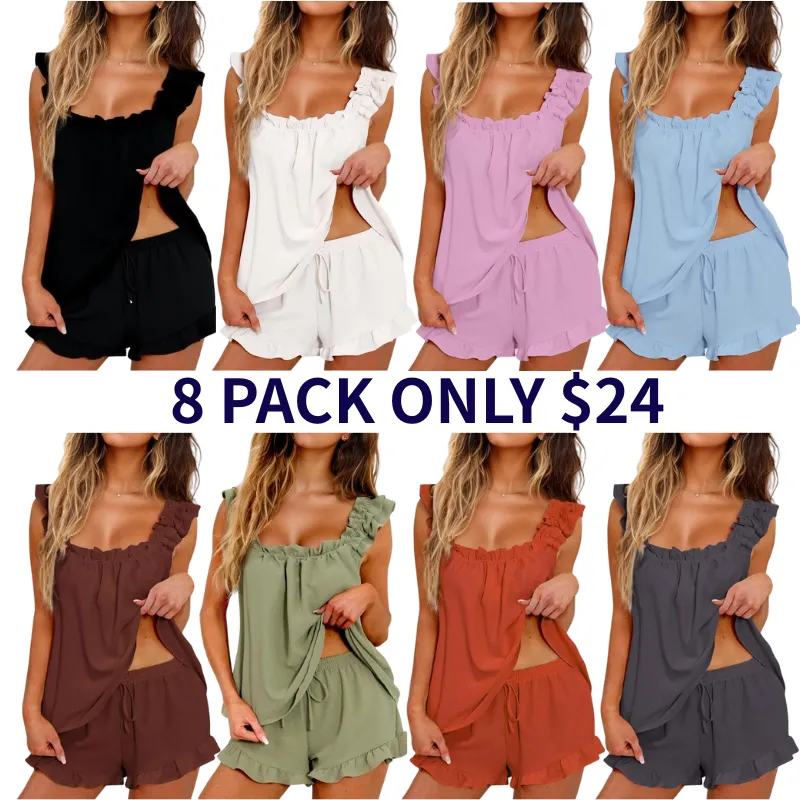 Womens Pajamas Set 2 Piece