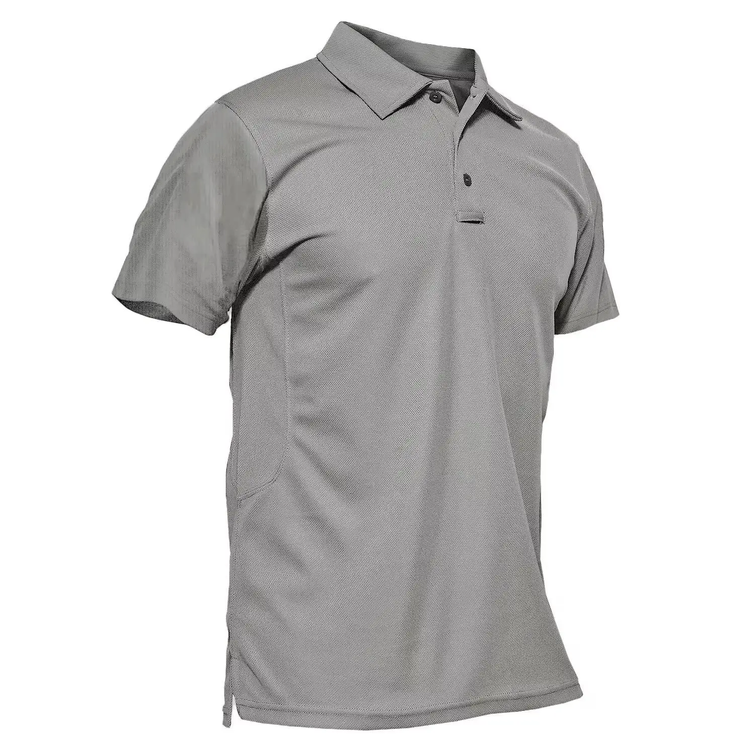 Men's Polo Shirt Quick Dry Performance Short Sleeve Pique Jersey Golf Work Polo Shirt Casual Menswear Top Outdoorfun