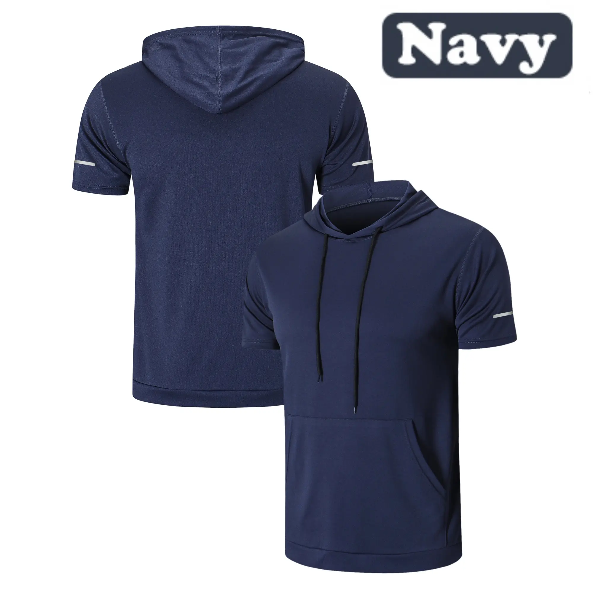 Men’s Quick-Dry Hooded Workout T-Shirt – Lightweight Performance Tee