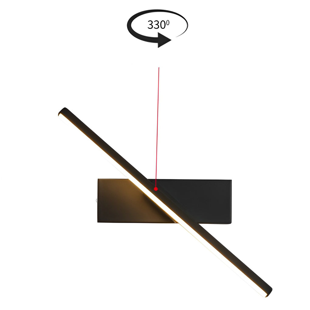 330 Rotatable Creative Strip LED Modern Wall Lamp Wall Sconce Lighting