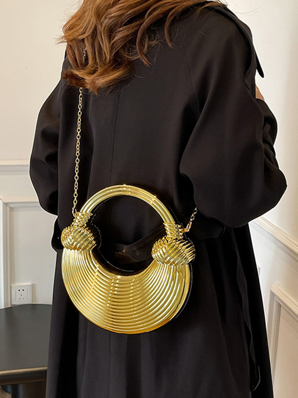 Chains Geometric Shiny Bags