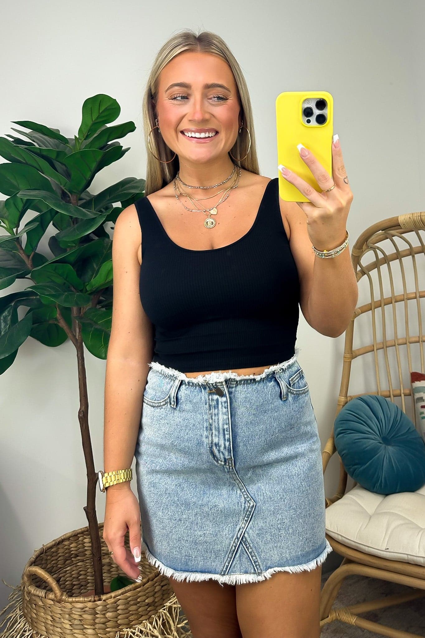 Ribbed Cropped Brami Top