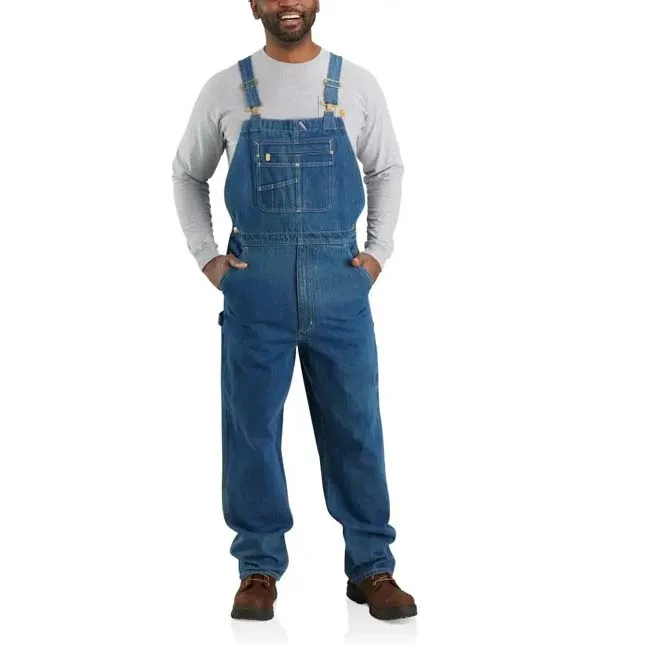 💥Last Day 50% SALE OFF 💥Promotion ! Men's Denim Bib Overalls, Workwear with Adjustable Straps and Convenient Tool Pockets