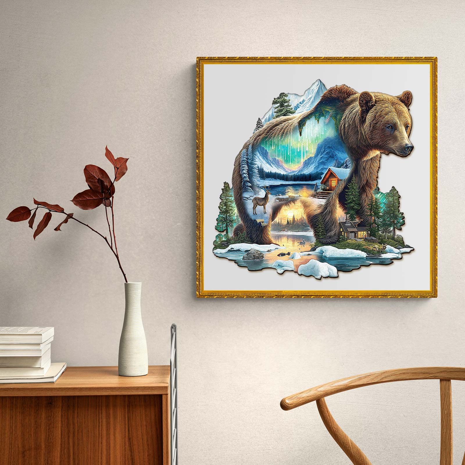 Aurora Bear Wooden Jigsaw Puzzle