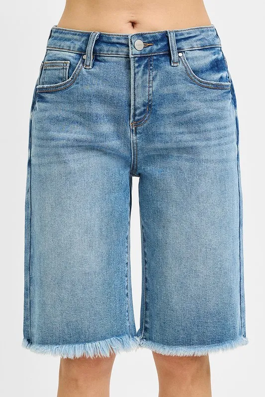 Risen Tummy Control Mid Rise Fit Bermuda Shorts