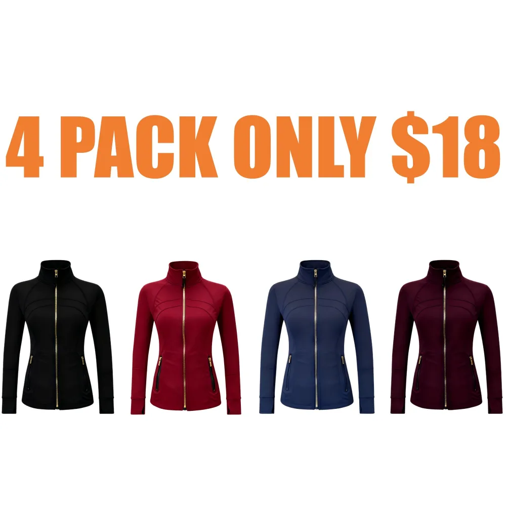 Women's sports stand up collar  yoga jacket