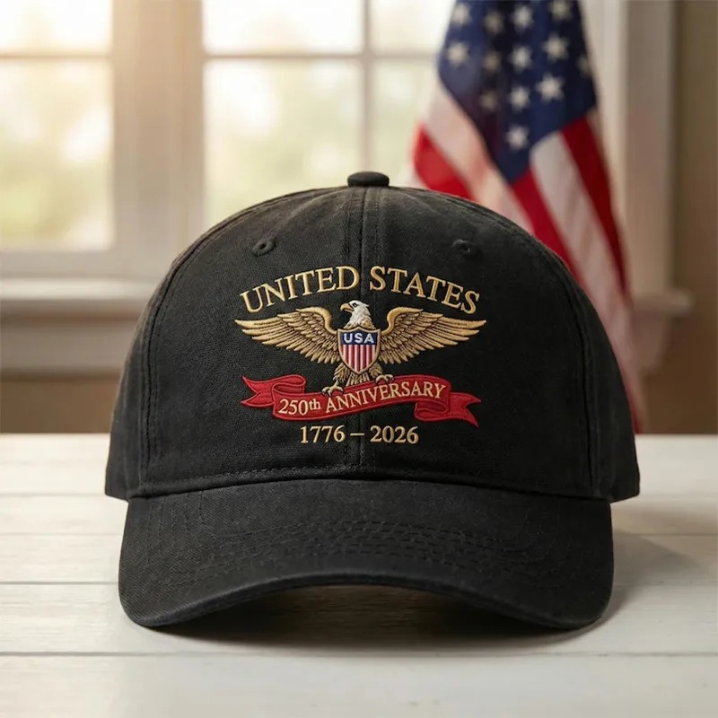 Embroidered American 250Th Anniversary Hat