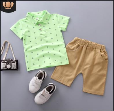 Cotton Anchor Print Infant Clothing For Boy