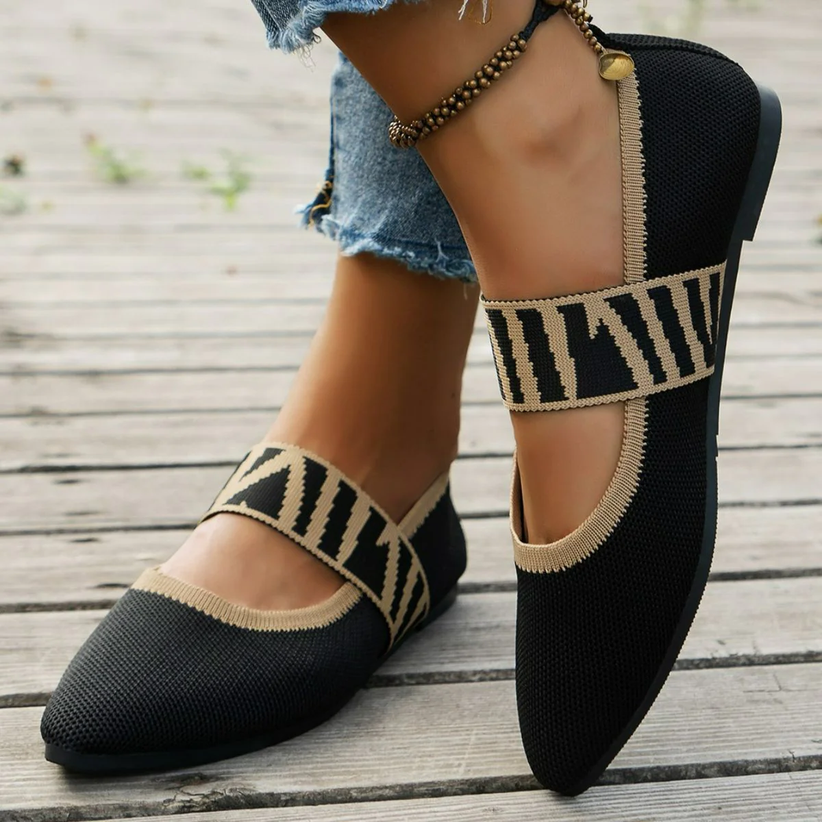 Point Toe Flats Slip-Ons (multiple color options)