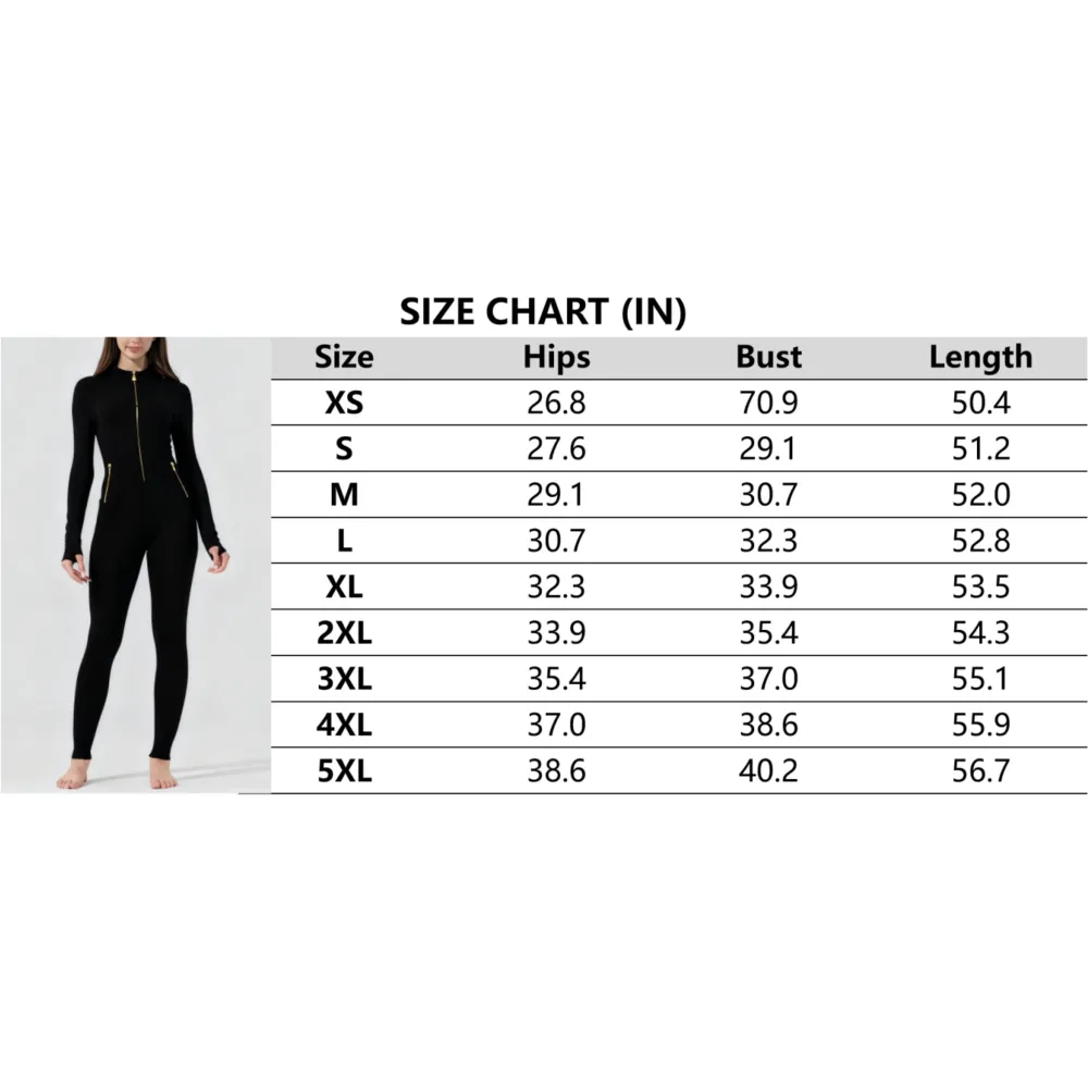 Women All-Season Zip Sports Yoga Jumpsuit