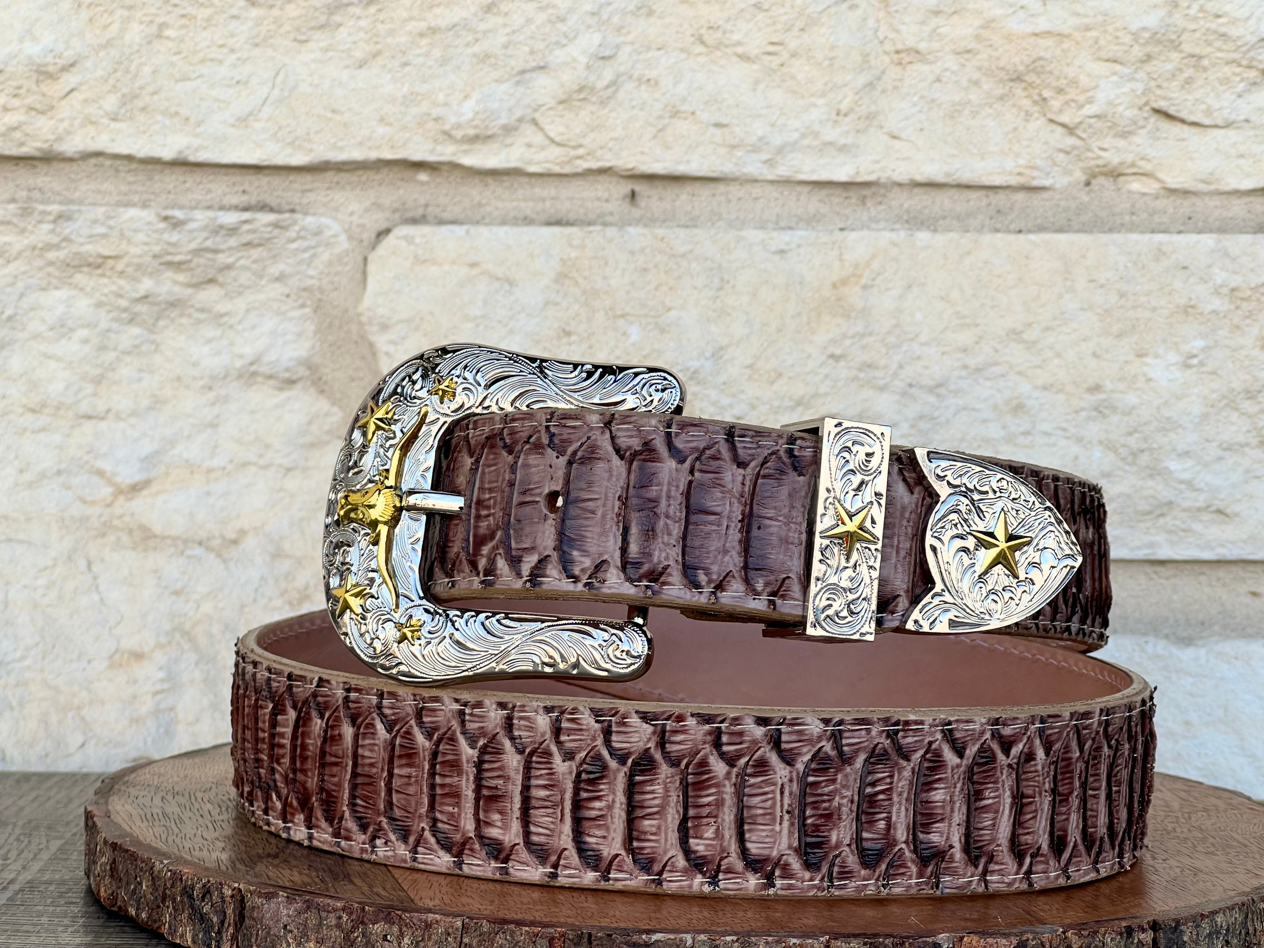 Orix Python Leather Belt