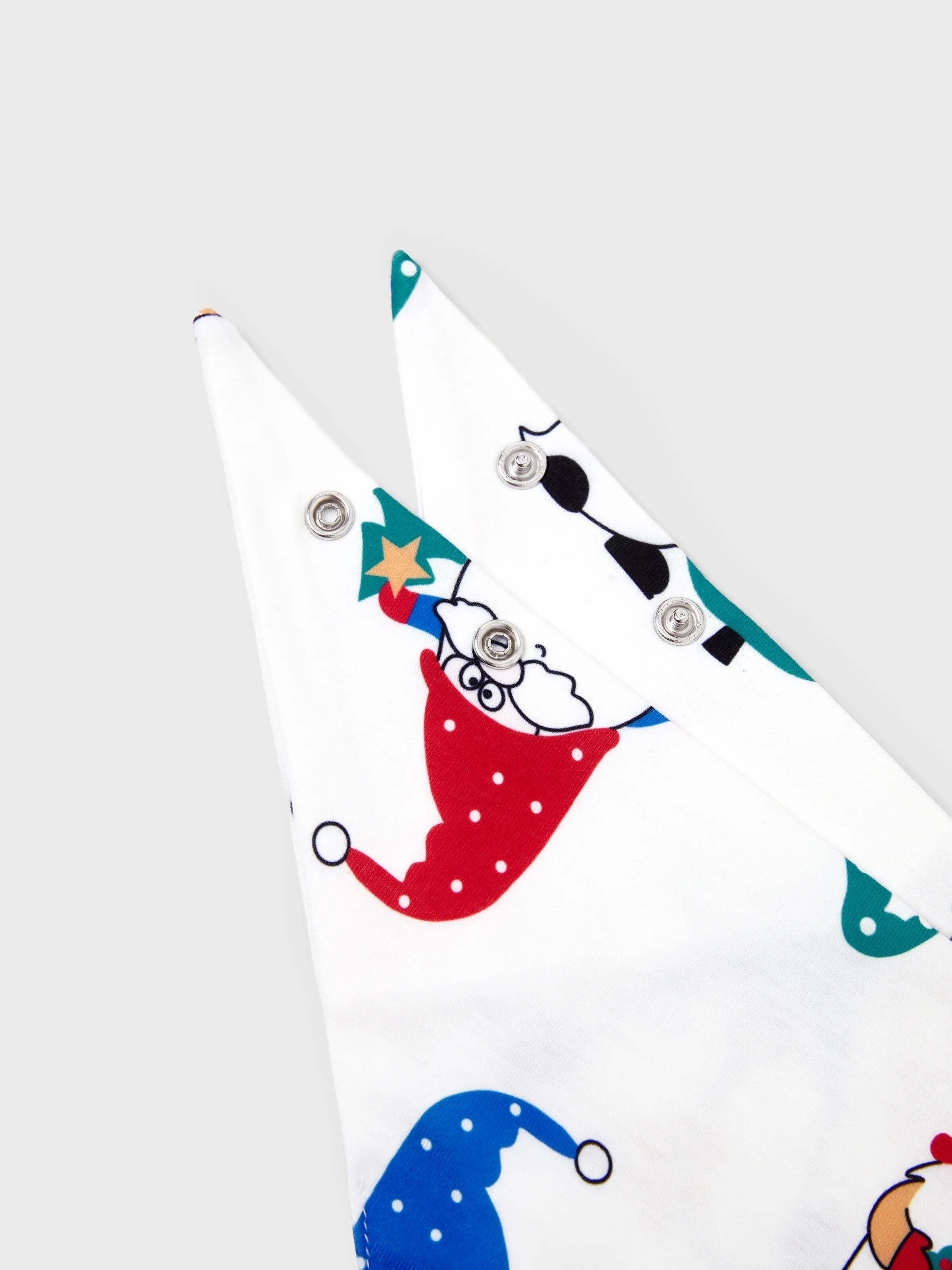 Christmas Matching Family Pajamas Set Christmas Gnome Print PJS with Christmas Socks Red