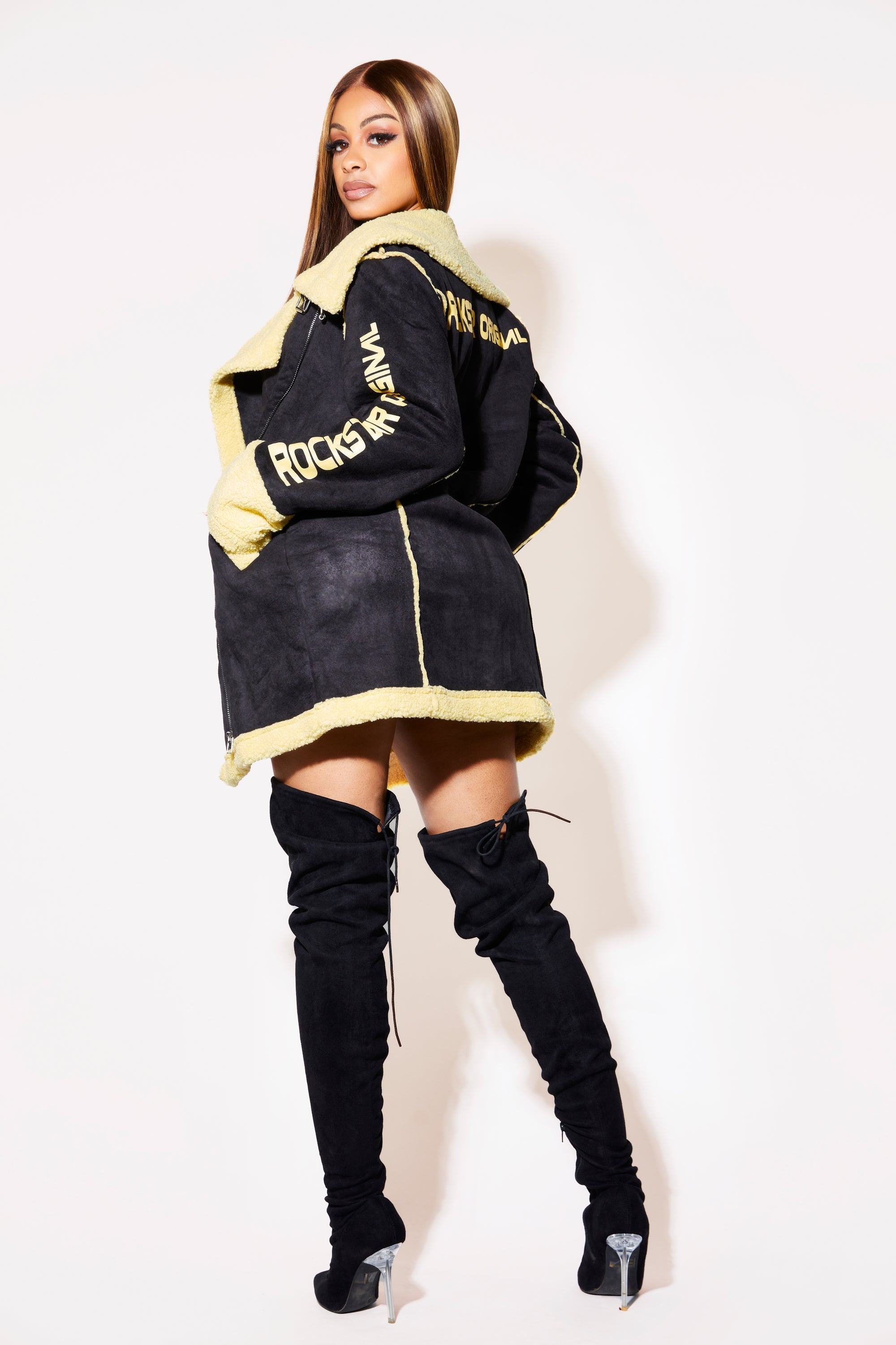 Charlotte Jacket - Black/Yellow