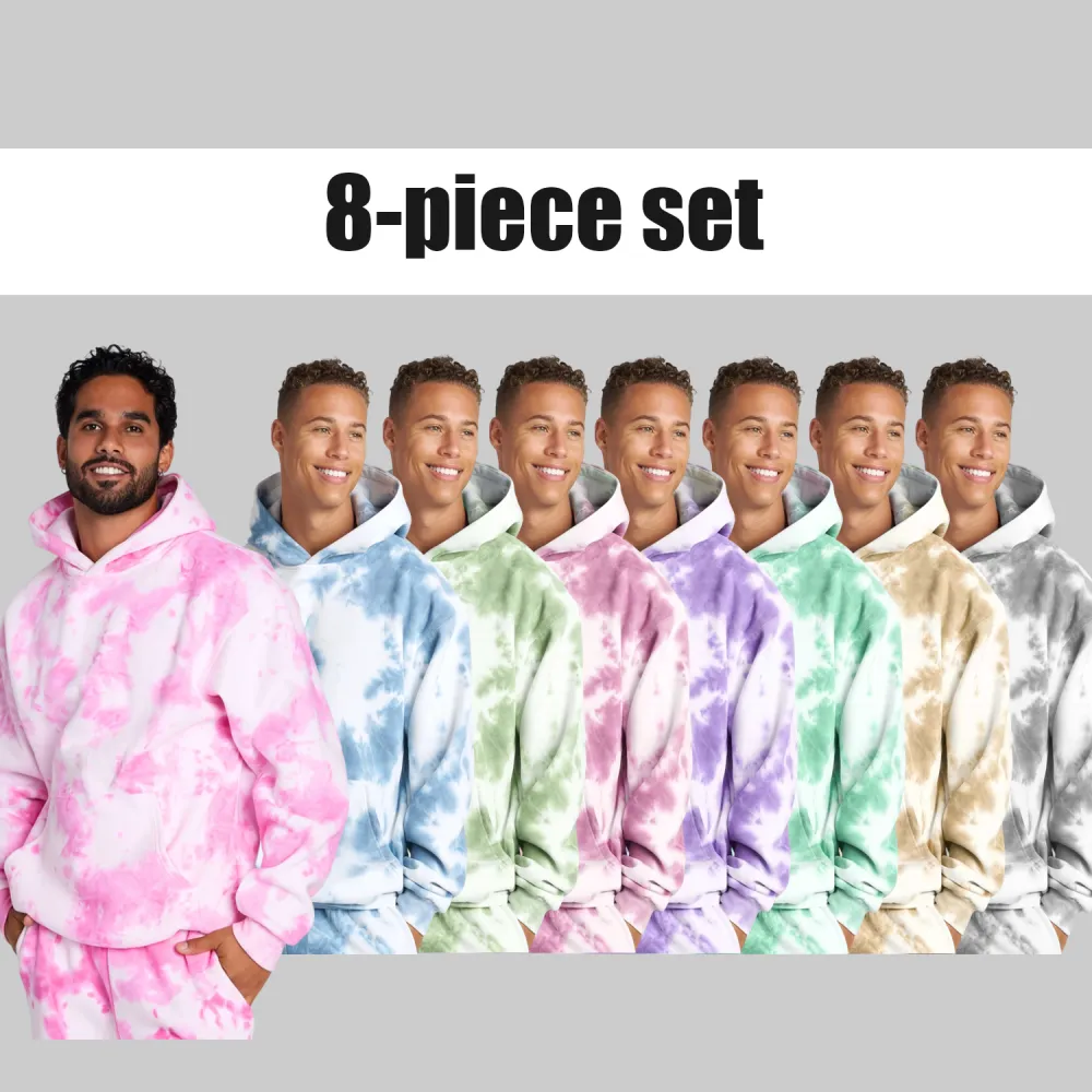 Tie-dye unisex hooded sweatshirt