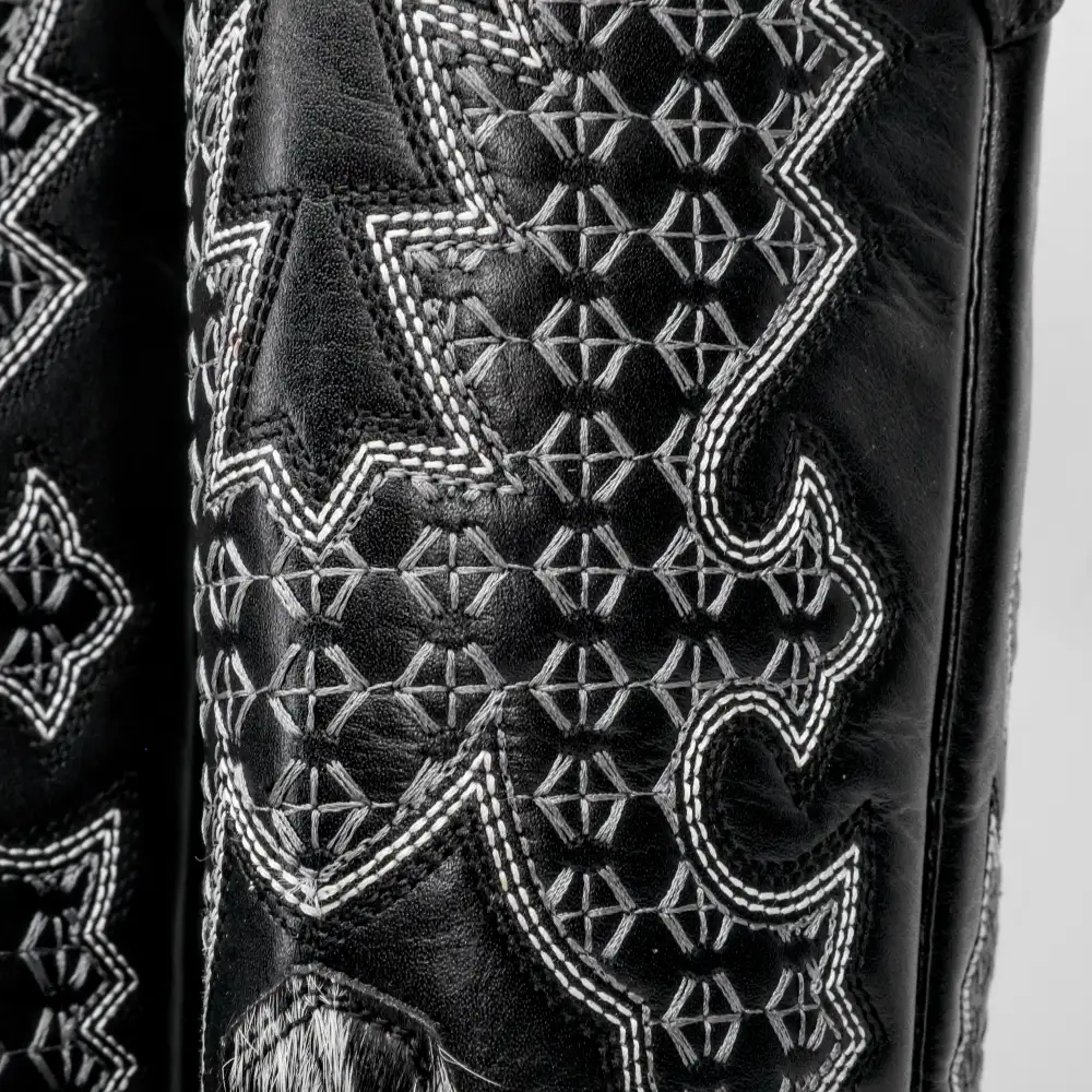 Genuine Cowhide Boots - Square Toe