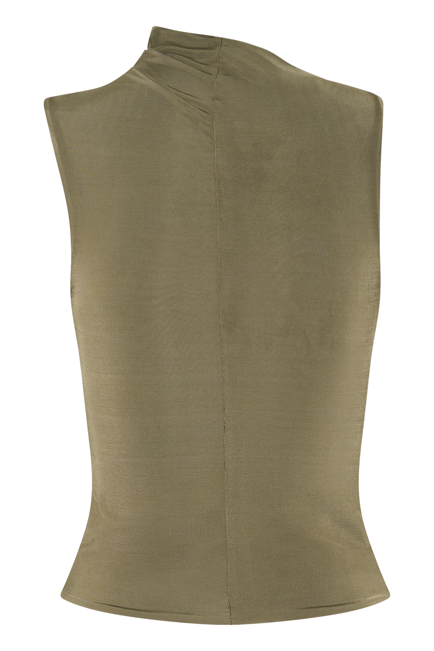 Olive Sleeveless Slinky Top