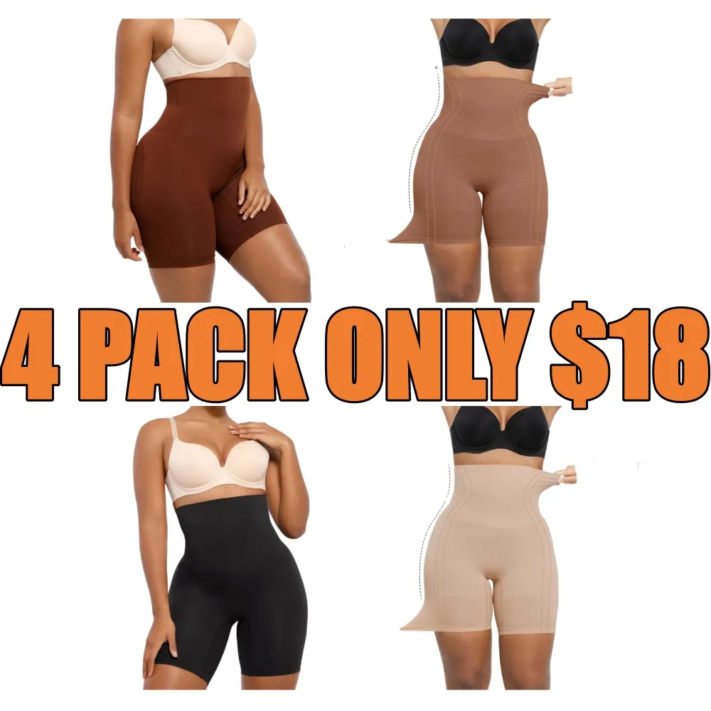 Seamless High Waisted Sculpting Shorts Women Body Shaper