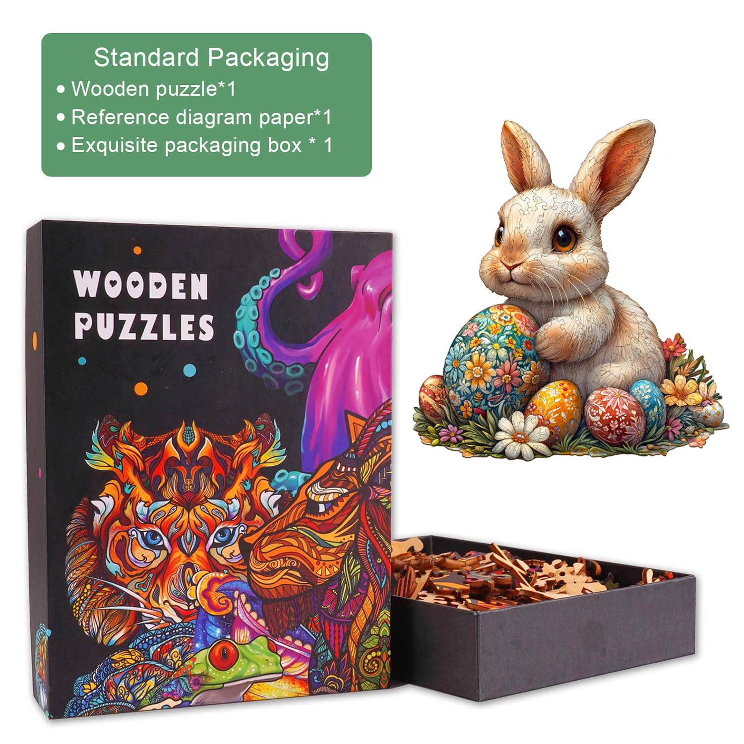 3D Wonderful Easter bunny Jigsaw Puzzle