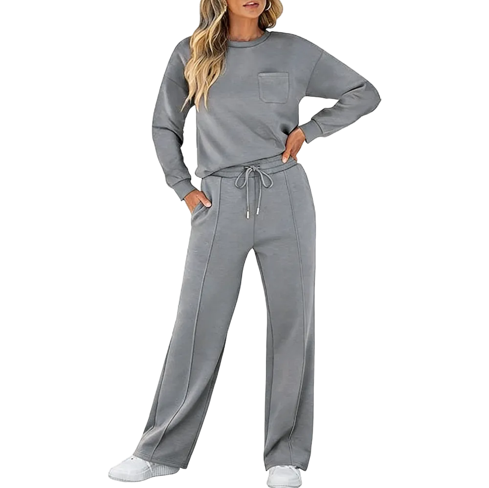 two-piece long-sleeved sports suit