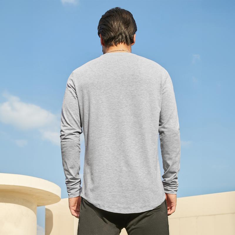 Mens 9 Pack Cotton Hipster Hip Hop Longline Crewneck Sport T-Shirt, Menswear Casual Top for Outdoor Daily Wear