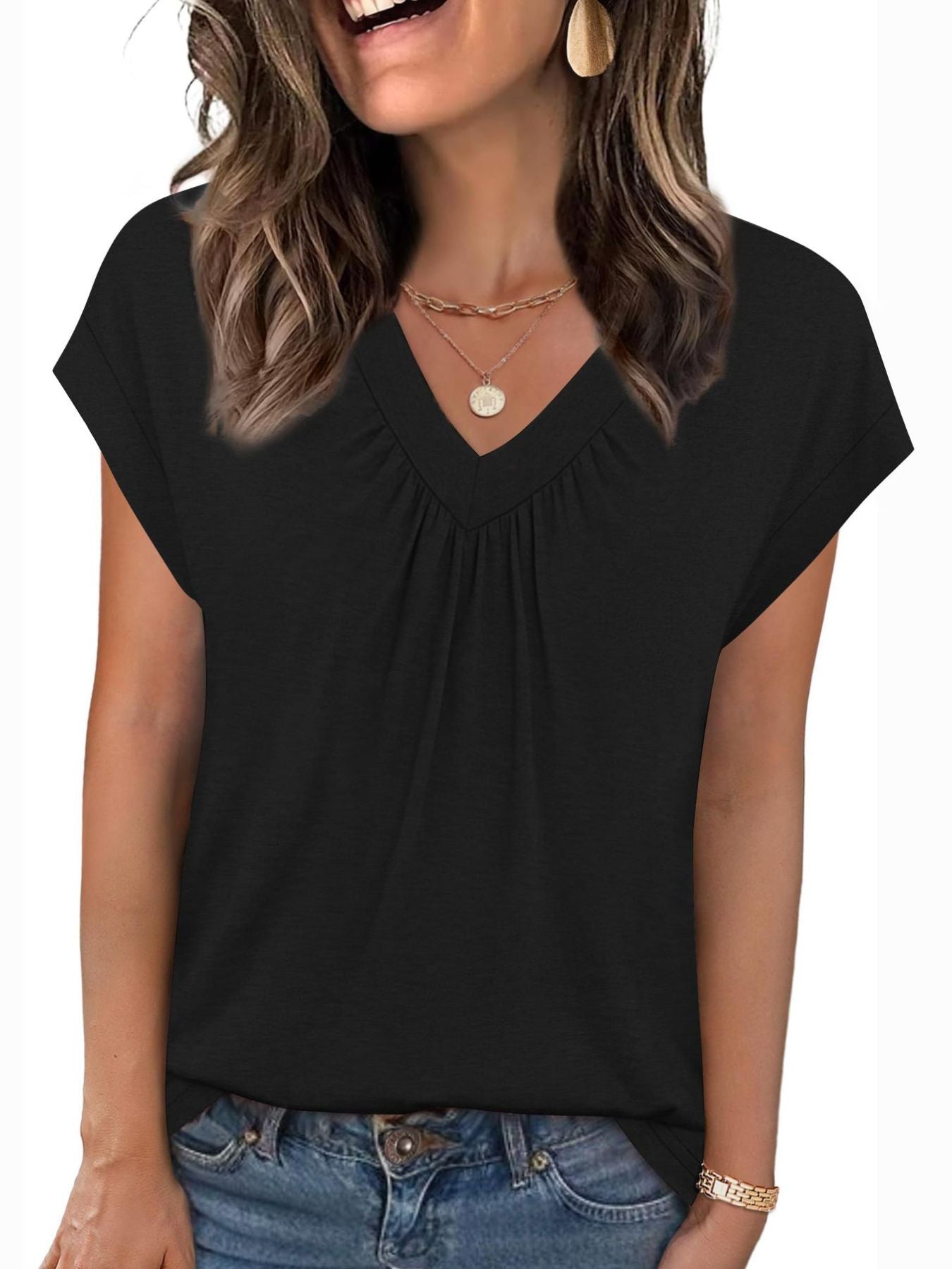 V-Neck Relaxed Fit T-Shirt