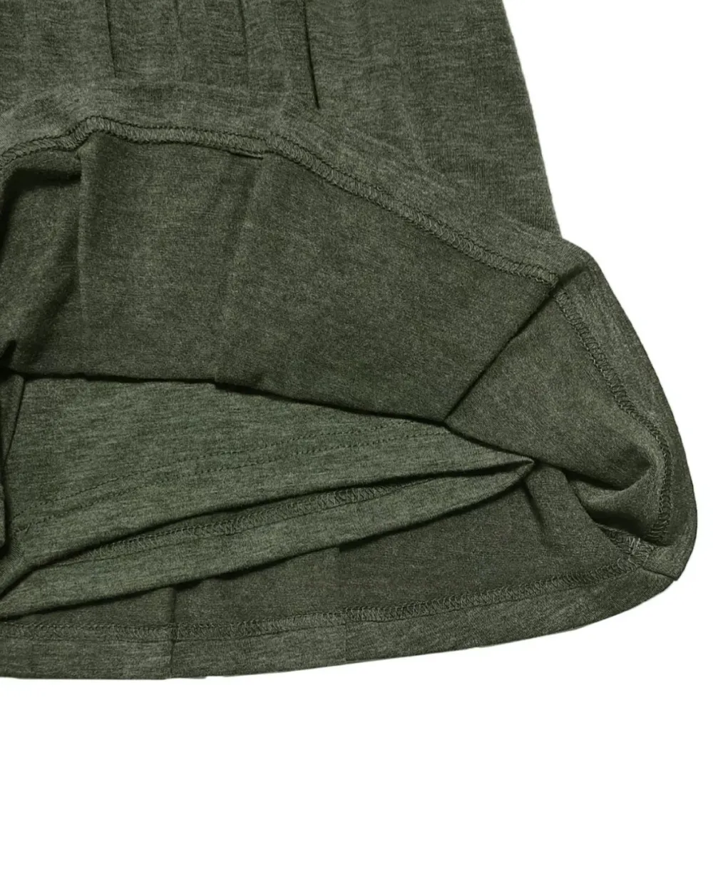 Women's Solid Color Tee & Pleated Skirt Two-Piece Set