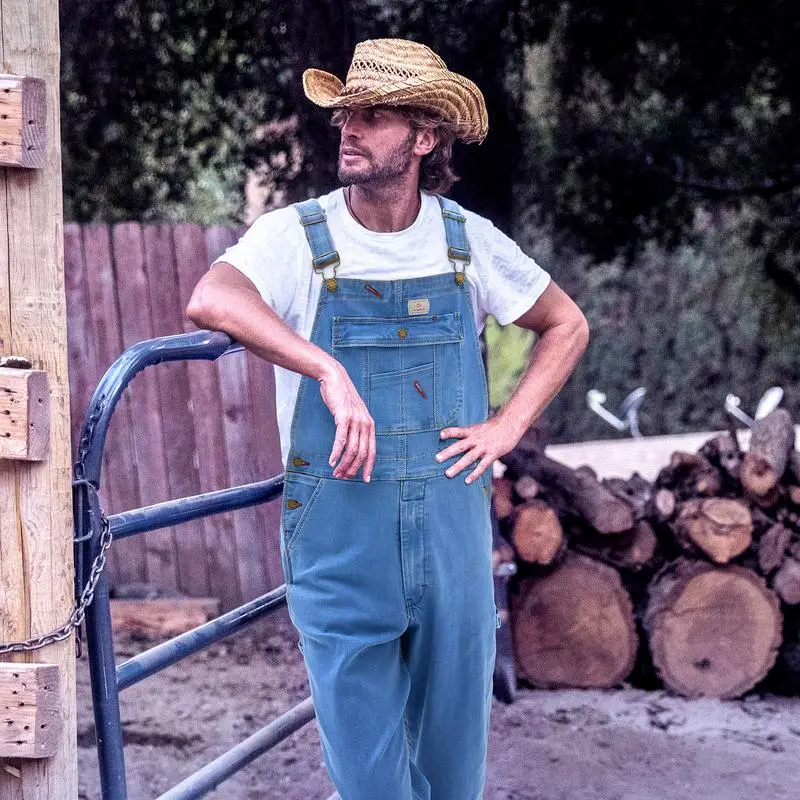 Mens Work Denim Bib Overalls