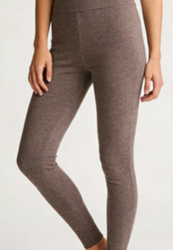 Skinny Knit Trousers (Tawny Grey)