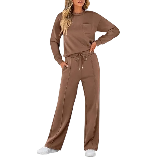 two-piece long-sleeved sports suit