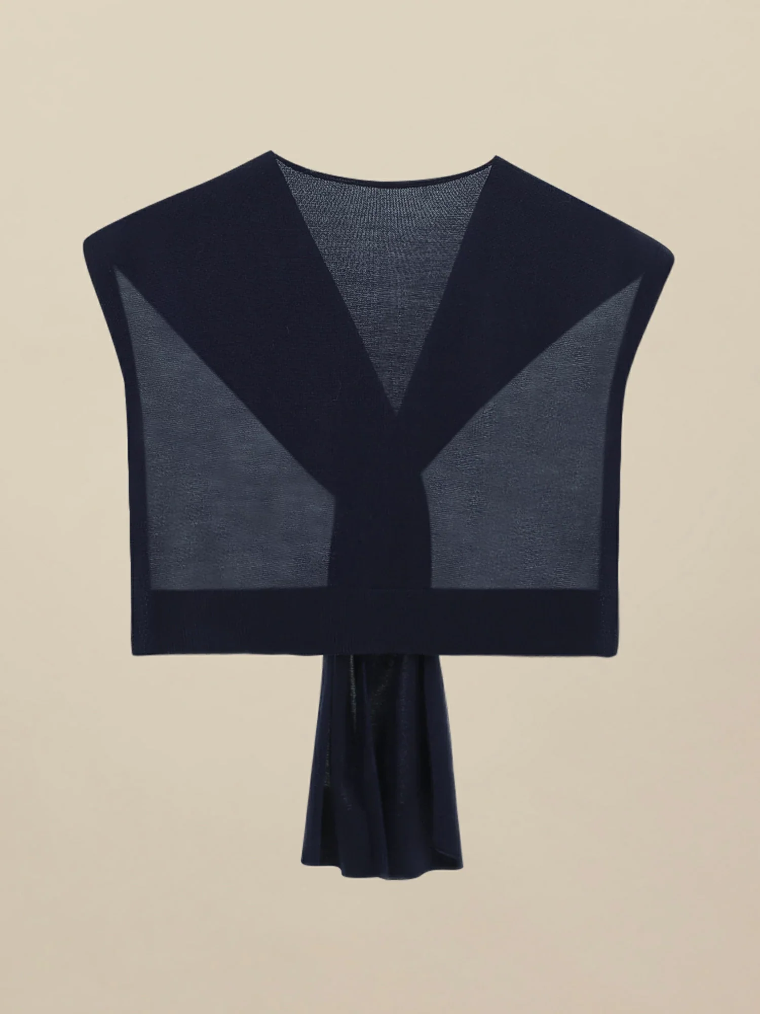 Women's 100% Lyocell Knitted Knotted Shawl Wraps Detachable False Collar