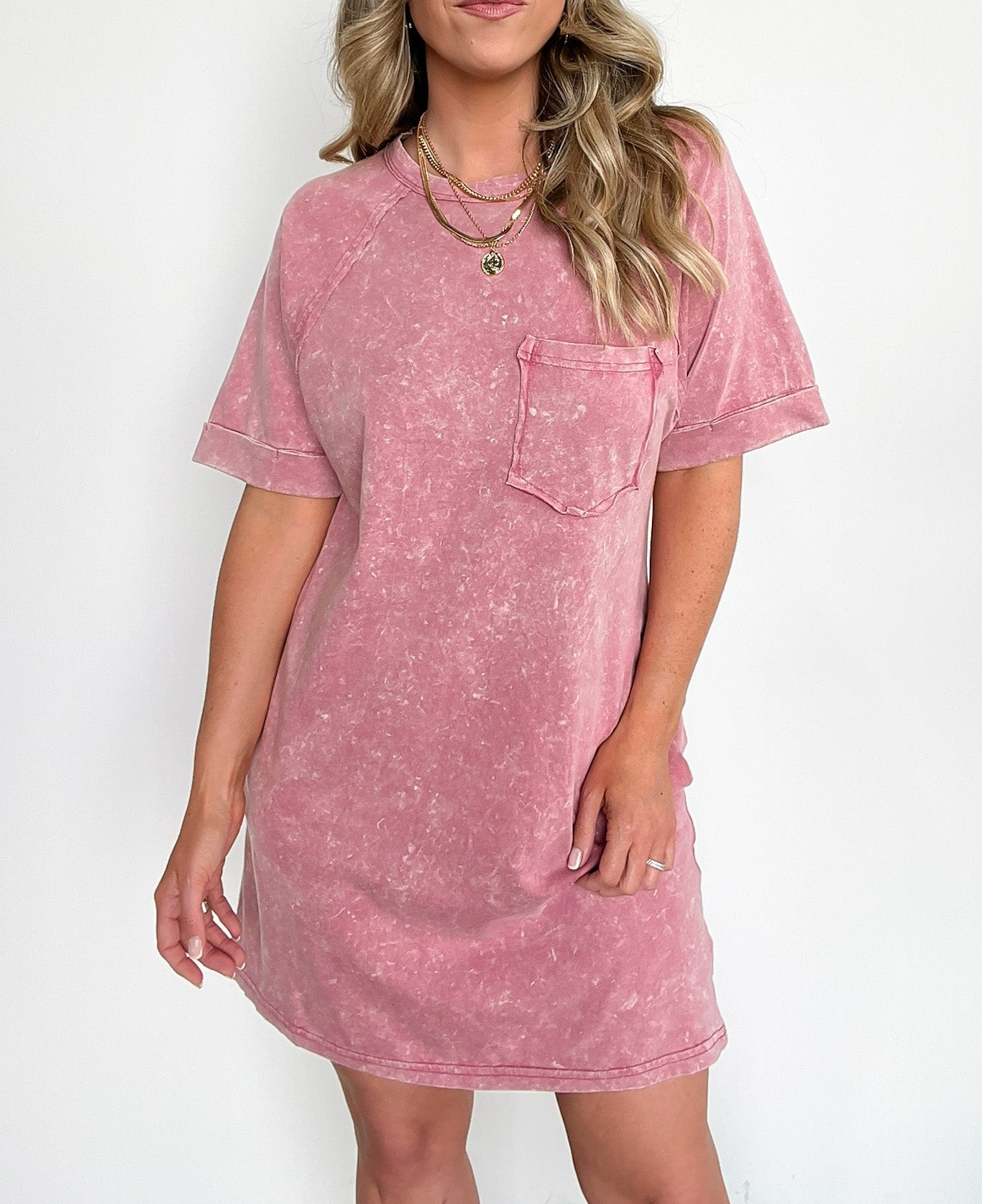 Short Sleeve Pocket T-Shirt Dress