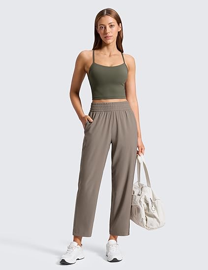 Lightweight Drapey Tapered Ankle Pants for Women