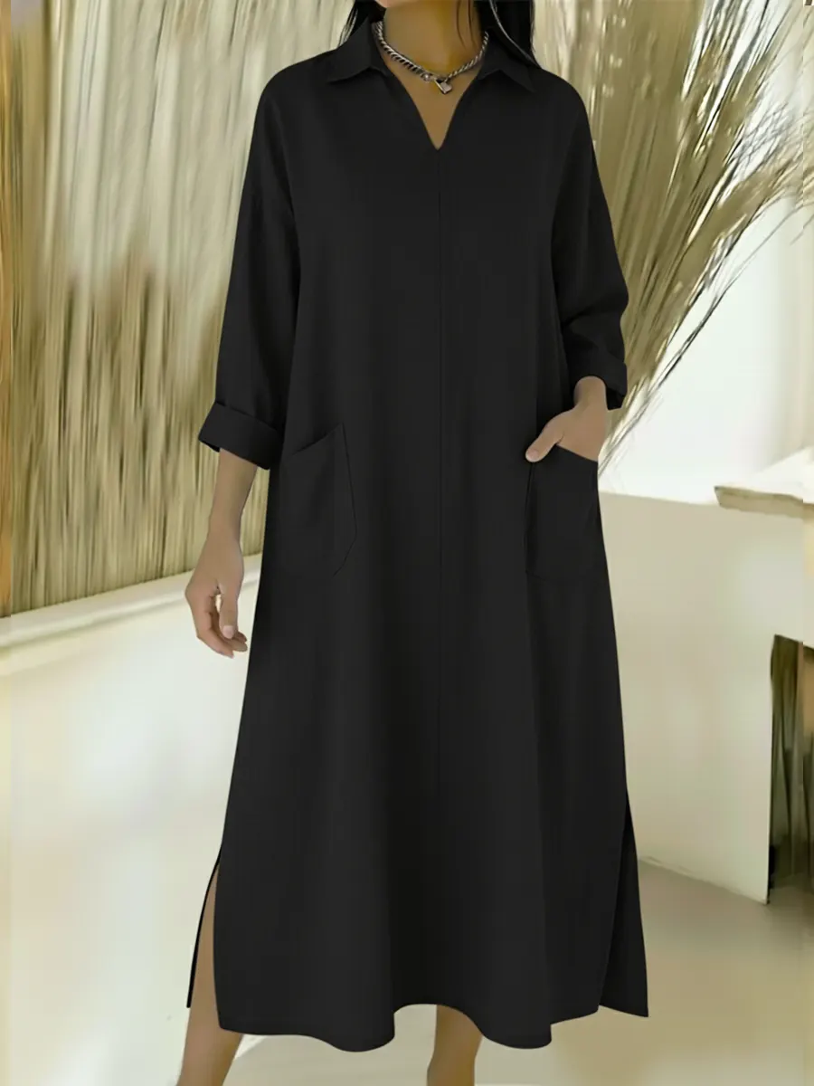 Women's Loose-fitting Denim Cotton Dress