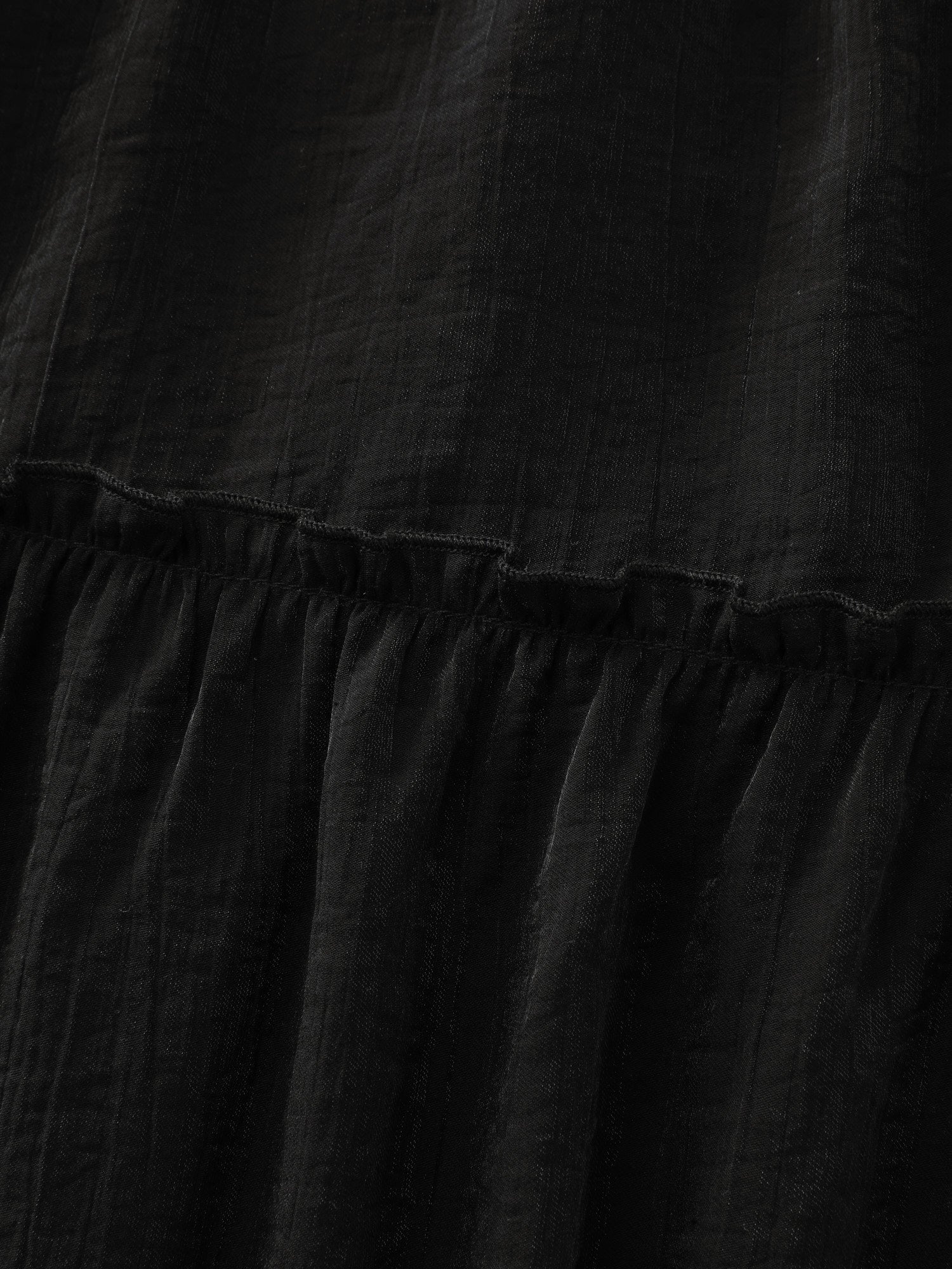 Classic Shoulder-Tie Tiered Maxi Dress