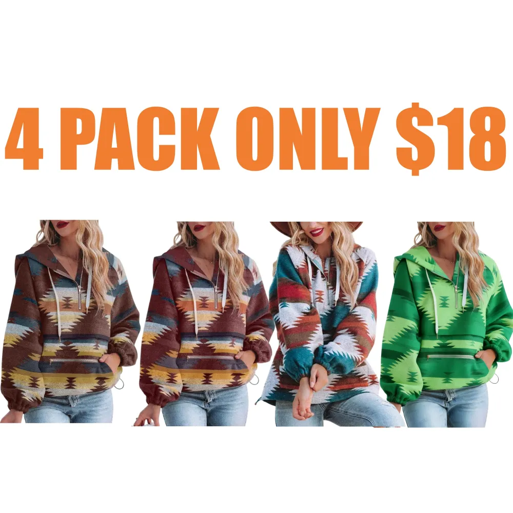 Women’s Oversized Hoodie Zip Up Long Sleeve Loose Fit Sweatshirts