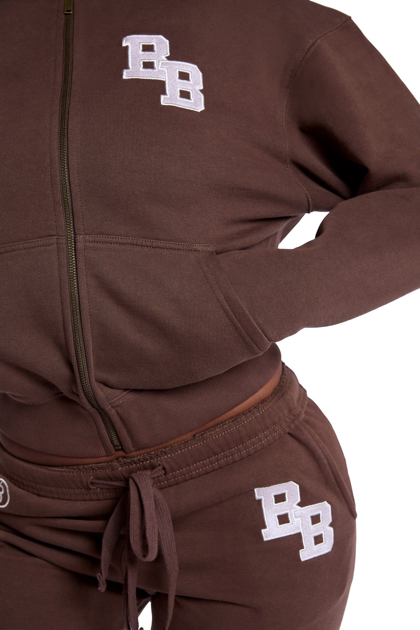 BODY UNIVERSITY HOODIE 2.0 (BROWN/LIGHT PURPLE)